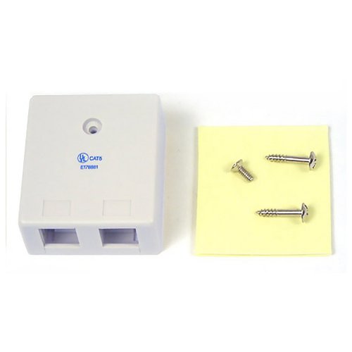 AVShop Keystone Surface Box - 2 Port