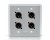 Sound Tools WallCAT Audio Over CAT5 Wall Mount - XLR Male - Stainless