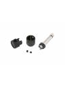 Cable Techniques Low-Profile Right Angle 1/4in TS w/Large Cap - Black