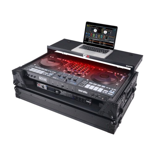 ProX Road Case w/ 1U, Wheels, Laptop Shelf, & LED for RANE Four / Performer