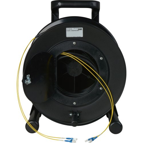 Camplex 2-Channel LC Single Mode Fiber Optic Tactical Snake Reel - 500 Foot