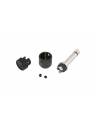 Cable Techniques Low-Profile Right Angle 1/4in TS w/Standard Cap - Black