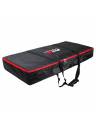 ProX VISTA DJ Booth Facade Table Station w/ Scrim Kit and Travel Bag - Black