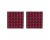 Gator 12x12 Acoustic Pyramid Panel 2 Pack Burgundy