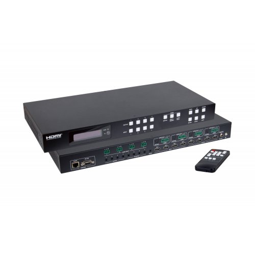 Muxlab HDMI 2.0 4X4 Seamless Matrix w/Videowall & Multiview