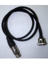 BRTB Neutrik XLR Female to XLR Male Panel Mount Cable - 3 Foot