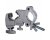 Kupo Toothy Convi Clamp with Half Coupler