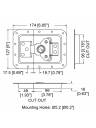 Penn-Elcom Low Mount Latch in Plain or Offset Dish