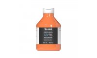 TriArt UVFX Black Light Poster Paint (500ml) - Fluorescent Tangerine