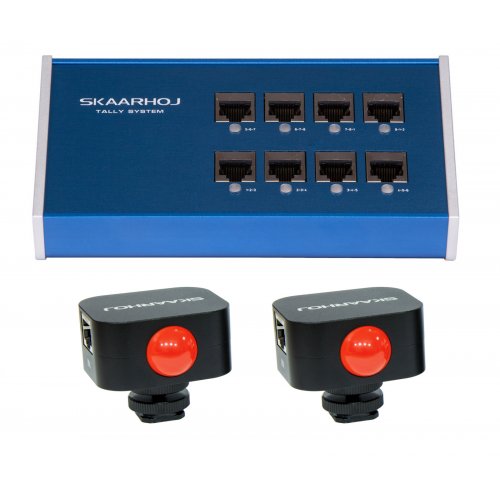 SKAARHOJ ETH-TALLY-LINK-V2-x2 Tally System for 2 Cameras
