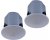 TOA F-2352CU2 UL Wide-Dispersion Ceiling Speaker (Pair)