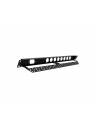 AVShop 1U Angled Rack Panel w/ 8 x D + 1 IEC Cutout (Reversible)