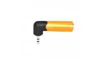 Seetronic MMJ3-PM-R 3.5mm TRS Male to 1/4in TRS Female Right Angle Adapter