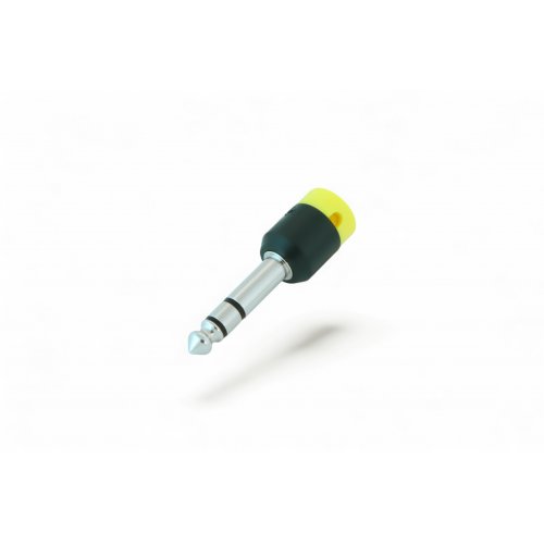 Cable Techniques Low-Profile Right Angle 1/4in TRS w/Standard Cap - Yellow