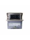 Wiremold Cord Ended deQuorum Single Flip-Up Unit w/USB - Stainless