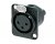 Neutrik NC3FD-S-1-B 3-Pin XLR Female D-Mount Screw Term (Black/Gold)
