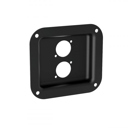 Penn-Elcom Road Case Dish for 2x D-Type Connectors - Black