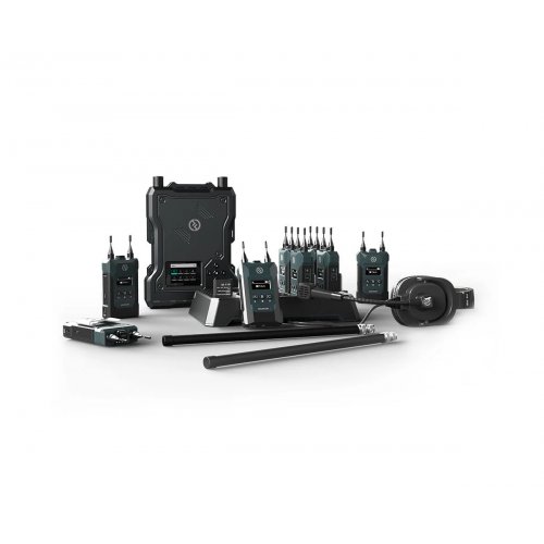 Hollyland Solidcom M1 Pro Wireless Intercom System - 8 Beltpacks, Dual-Ear