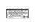 Logickeyboard Large Print Black on White Mini Bluetooth Keyboard - PC