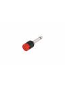 Cable Techniques Low-Profile Right Angle 1/4in TS w/Standard Cap - Red