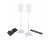 ProX Polaris Square Base Speaker/Lighting Stand (Pair) - White