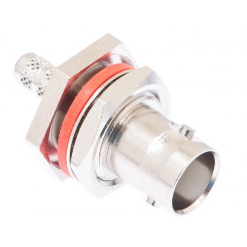 AVShop BNC Female Panel Mount Bulkhead Crimp Connector