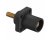 Hubbell HBLMRSBK 400A Cam Lock Male Panel Mount Threaded - Black