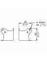Penn-Elcom Large Flat Corner