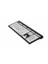 Logickeyboard Large Print Black on White NERO Slimline Keyboard - PC