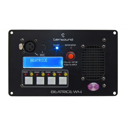Glensound Beatrice W4 Wall or Desk Mounting Beatrice Intercom Position
