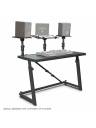 Gravity DJ Desk w/ Adjustable Loudspeaker & Laptop Trays