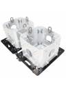 ProX Set of 2 Caster Boards with 4\" Industrial Grade Caster Wheels