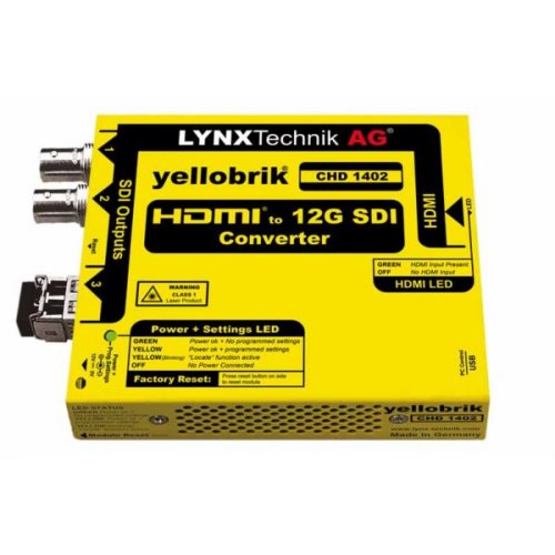 LYNXTechnik yellobrik CHD 1402 HDMI to 12G-SDI Converter