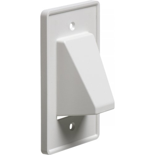 Arlington CE1 Scoop Plate - 1 Gang (White)