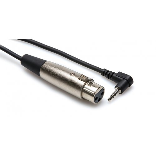 Hosa XLR3F to Right-angle 3.5 mm TRS Camera Mic Cable Hosa XLR3F to Right-angle 3.5 mm TRS Camera Mic Cable