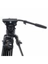 E-Image 2-Stage Aluminum Tripod w/Fluid Head and Dolly - Studio Kit