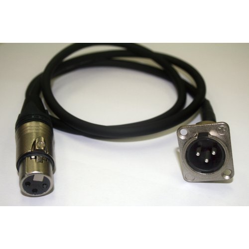 BRTB Neutrik XLR Female to XLR Male Panel Mount Cable - 3 Foot