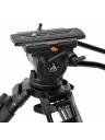 E-Image 2-Stage Aluminum Tripod Kit w/ Dolly (33 lbs Payload)