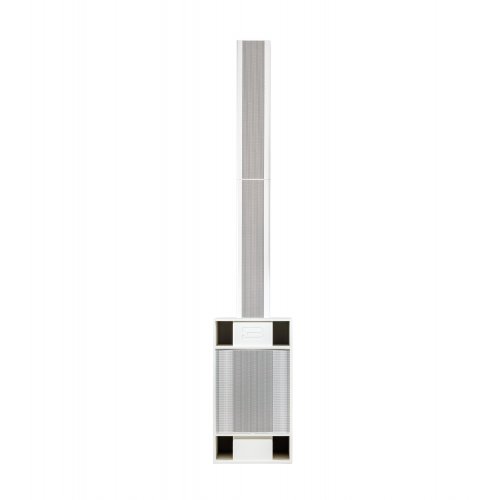 BassBoss Sublim8 4000W 3-Way Column PA Speaker w/ 18in Sub - White