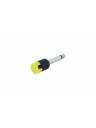 Cable Techniques Low-Profile Right Angle 1/4in TS w/Large Cap - Yellow