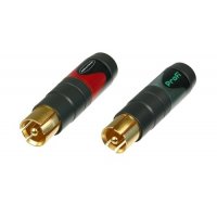 Neutrik NF2C-B/2 RCA Phono Plugs (Pair)