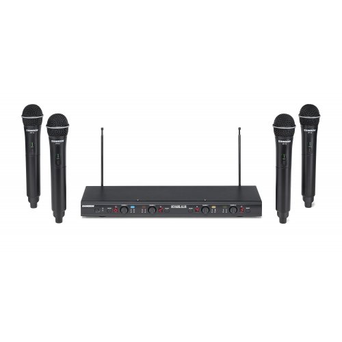 Samson Stage 412 Quad Handheld VHF Mic System
