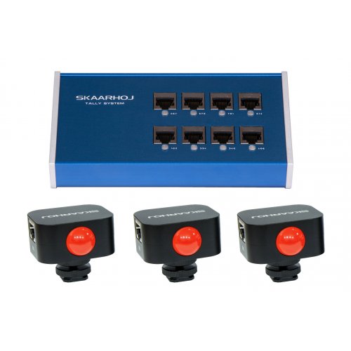 SKAARHOJ ETH-TALLY-LINK-V2-x3 Tally System for 3 Cameras