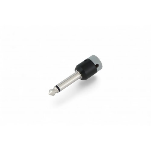 Cable Techniques Low-Profile Right Angle 1/4in TS w/Standard Cap - Gray