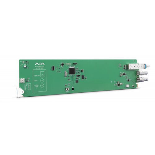 AJA openGear 1-Channel 12G-SDI to Single Mode ST Fiber Transmitter