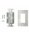 Arlington Cable Pass-through Wall Plate - Brush Style