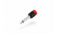 Cable Techniques Low-Profile Right Angle 1/4in TS w/Standard Cap - Red