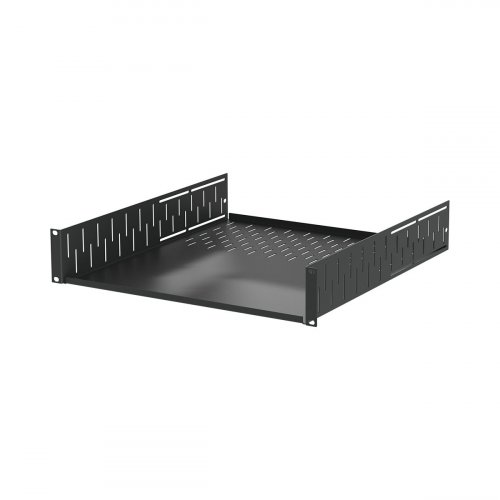 AVShop 2U Black Clamping Rack Shelf - 19 11/16\" Deep