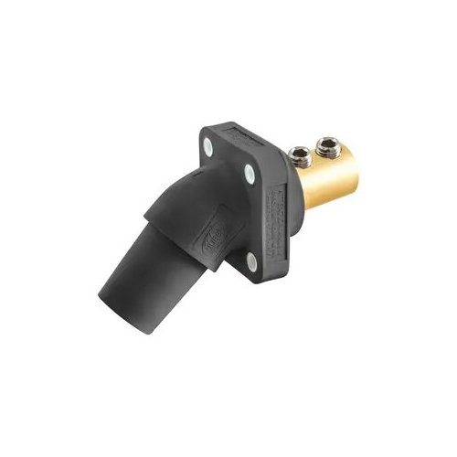 Hubbell Series 16 Single Pole Angled Receptacles, Double Set Screw, Female - BLK
