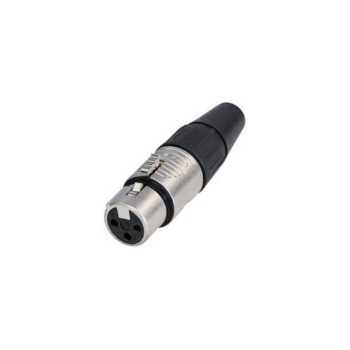 Rean RC3F 3 Pin Female XLR Connector w/ Finger Grooves